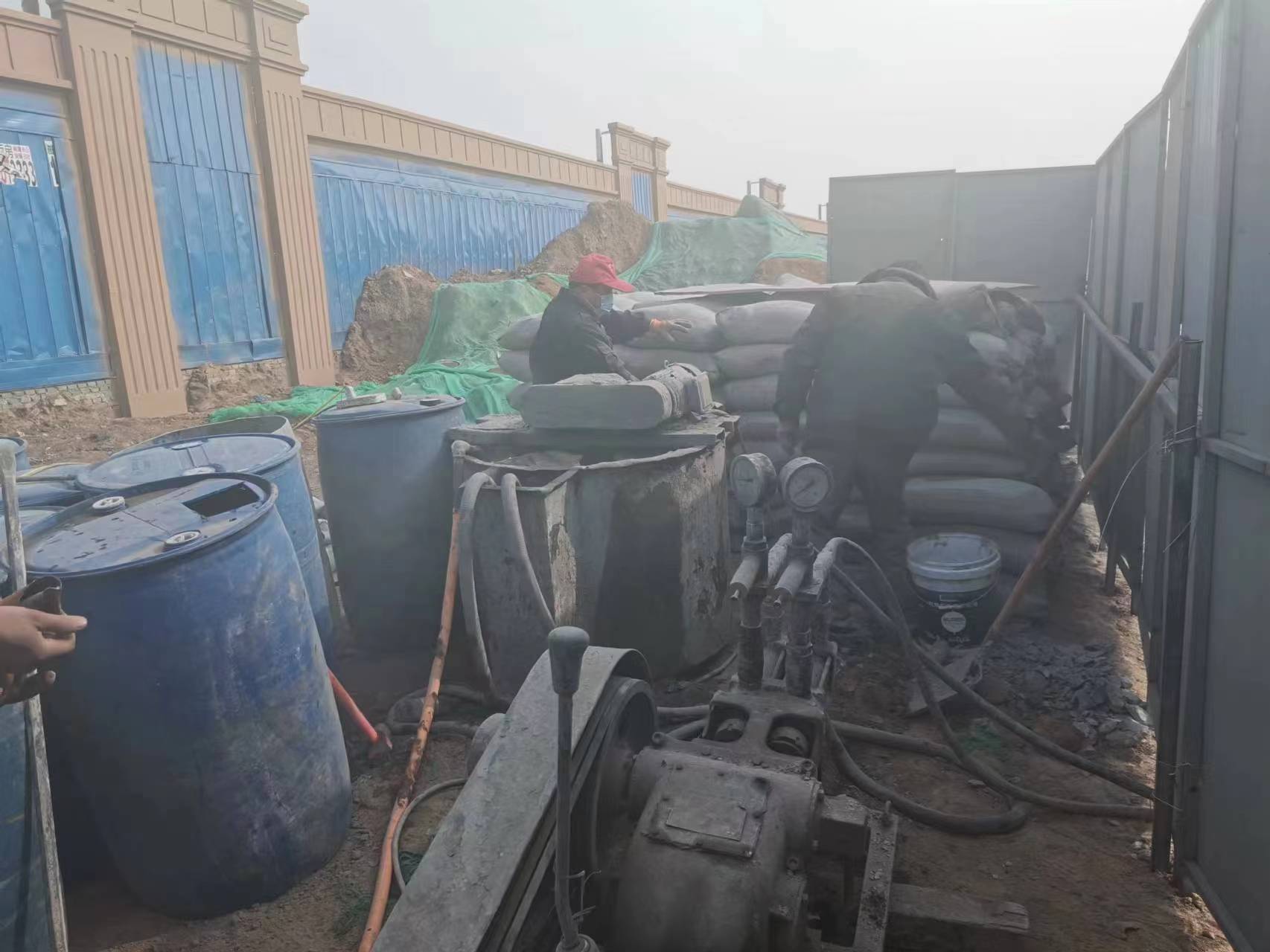 横峰地基沉降注浆加固